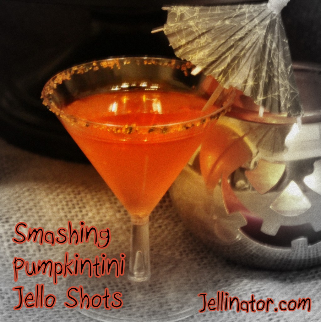 Smashing Pumpkintini Jello Shots - Jellinator.com