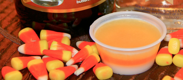 Candy Corn Halloween Recipes - Candy Corn Jello Shots 