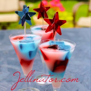Star Spangled Jello Shots - Jellinator.com