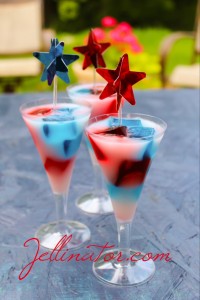 Star Spangled Jello Shots - Jellinator.com