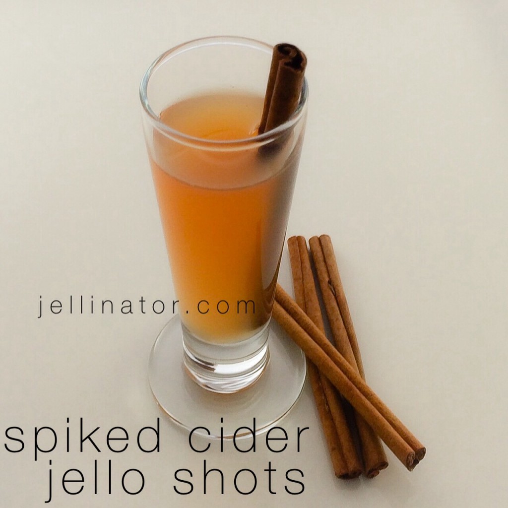 Spiked Cider Jello Shots - Jellinator.com